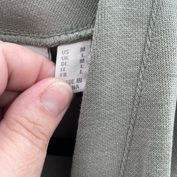 Logo by Lori Goldstein green open front soft stretchy natural earthy cardigan. M - Picture 9 of 9